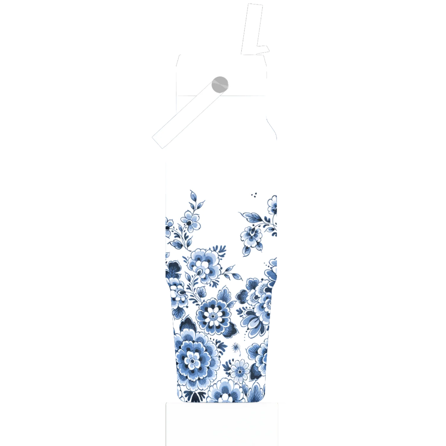 Floral patterned product on a white background