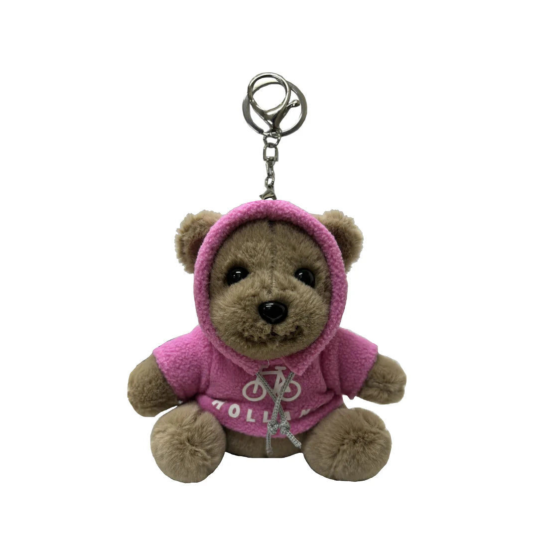 Plush bear with pink Holland hoodie 13 cm