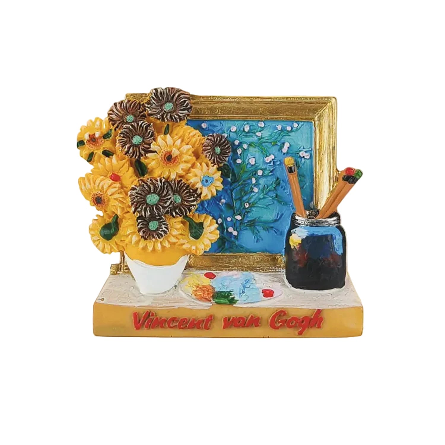 3D Van Gogh magnet polystone Dutch art fridge souvenir