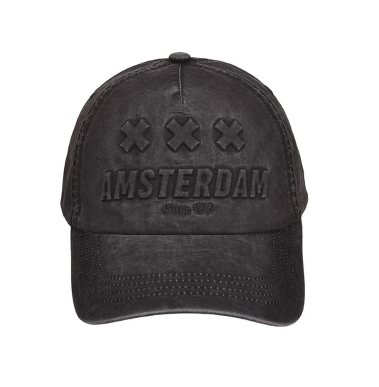 Dark grey Amsterdam XXX embossed cap Since 1275