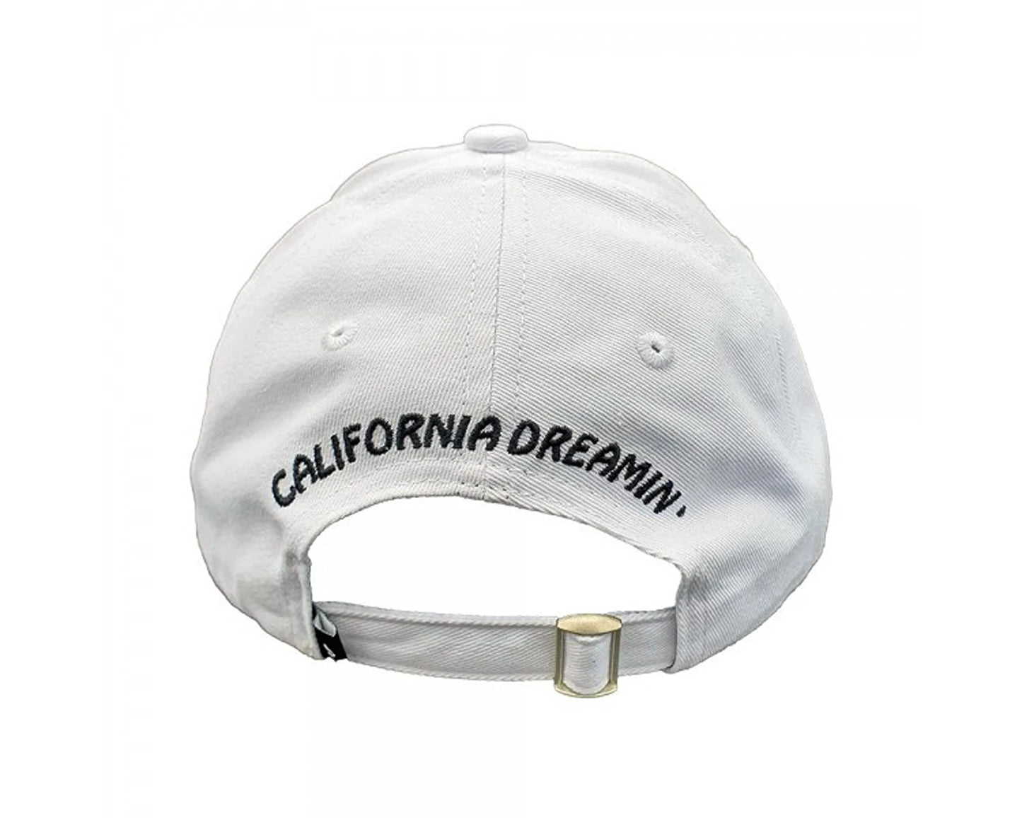 Gelato 420 white strapback cap with embroidered logo