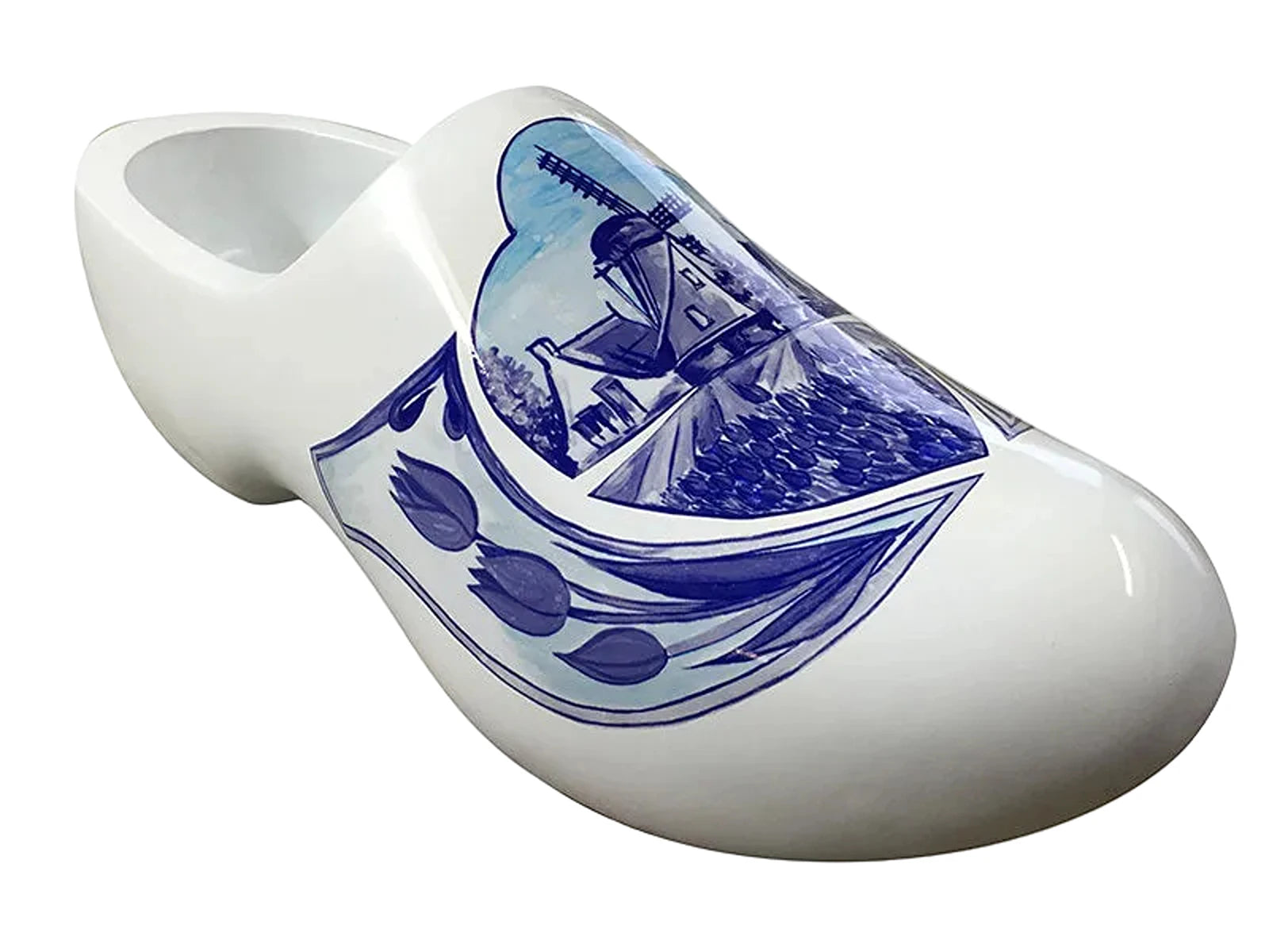 Premium 60 cm giant Delft blue wooden clog display piece