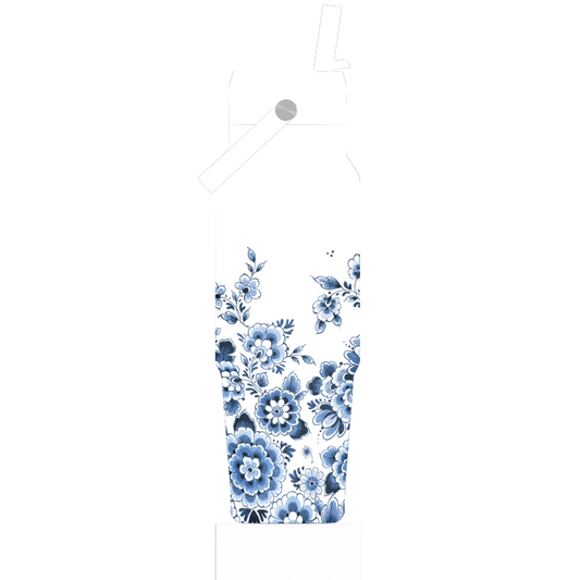 Floral patterned product on a white background