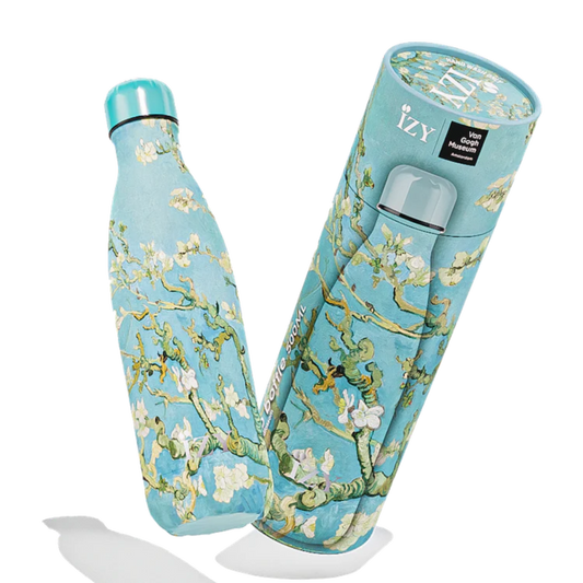 IZY Bottle Amandelbloesem 500 ml Van Gogh art insulated stainless steel water bottle