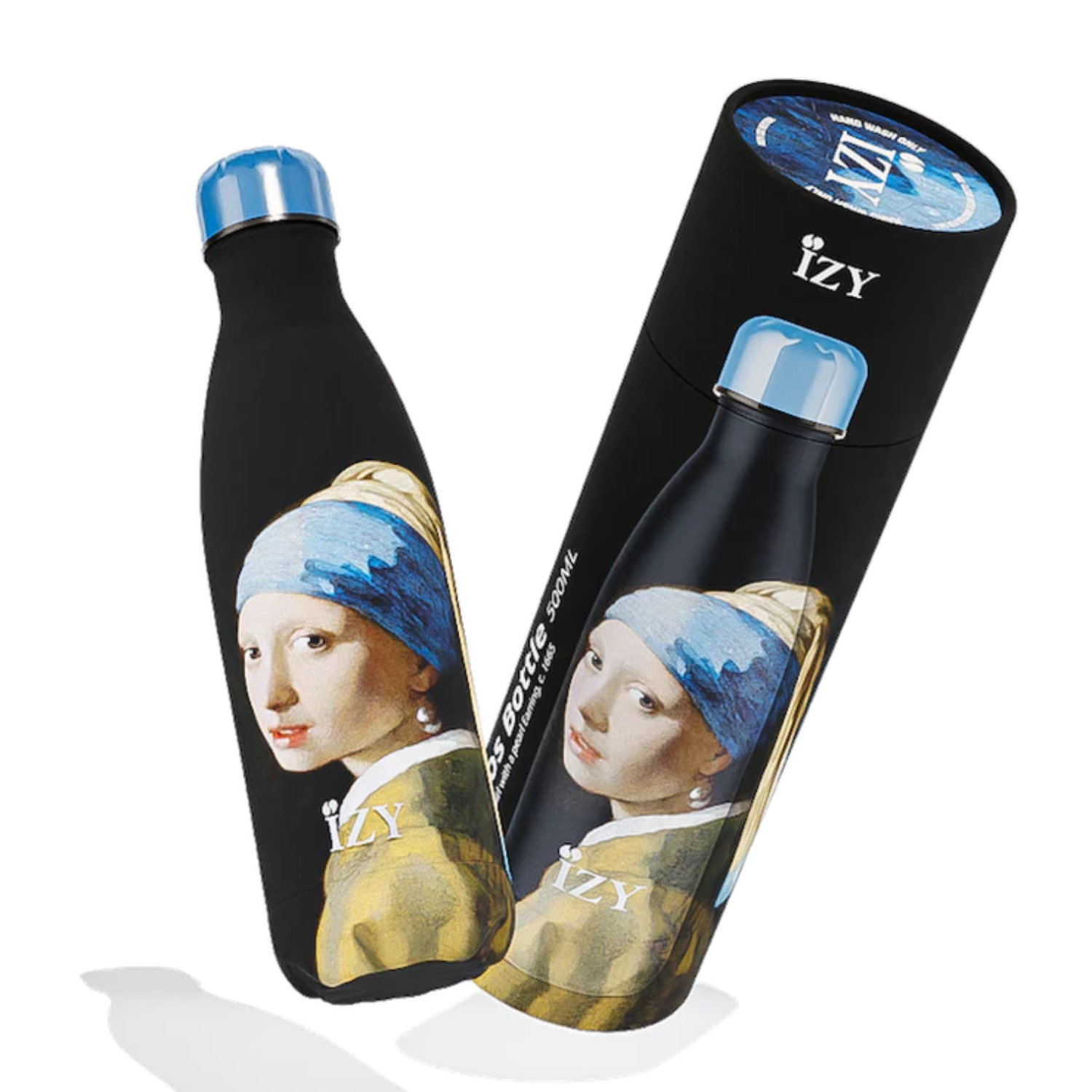 IZY Bottle Girl with a Pearl Earring 500 ml stainless steel insulated water bottle
