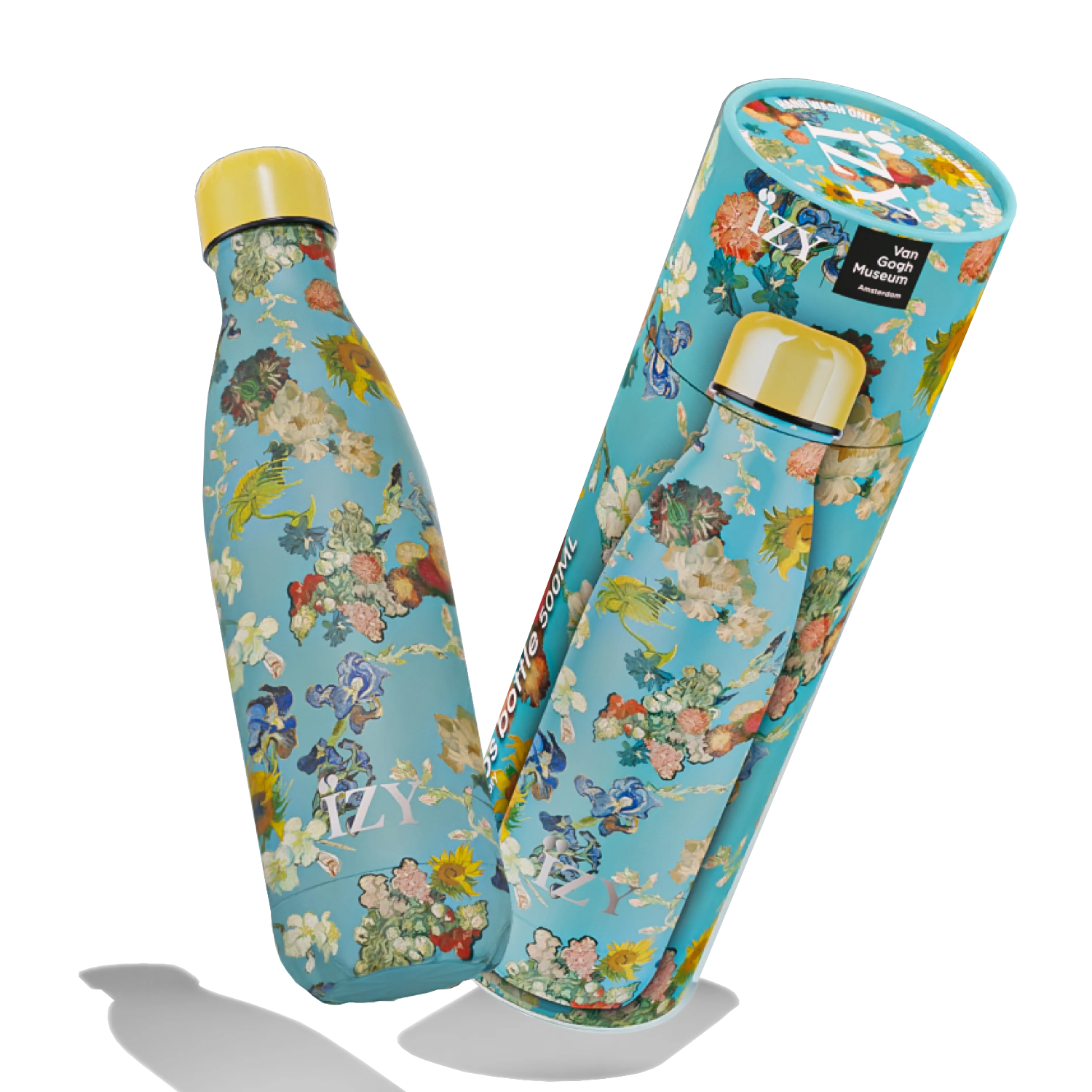 IZY Bottle Vincent’s Flowers 500 ml stainless steel insulated water bottle
