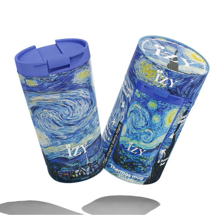 IZY Mug Starry Night 350 ml stainless steel insulated travel mu