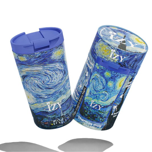 IZY Mug Starry Night 350 ml stainless steel insulated travel mu