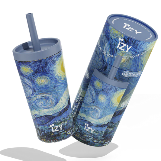 IZY Tumbler Starry Night 500 ml stainless steel insulated tumbler with straw