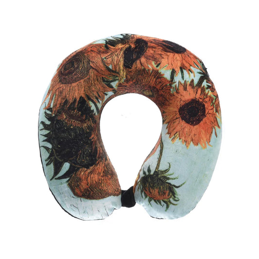 Neck pillow Van Gogh Sunflowers Oscar travel pillow