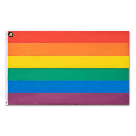 Rainbow Pride flag 90x150 cm double sided silk printing
