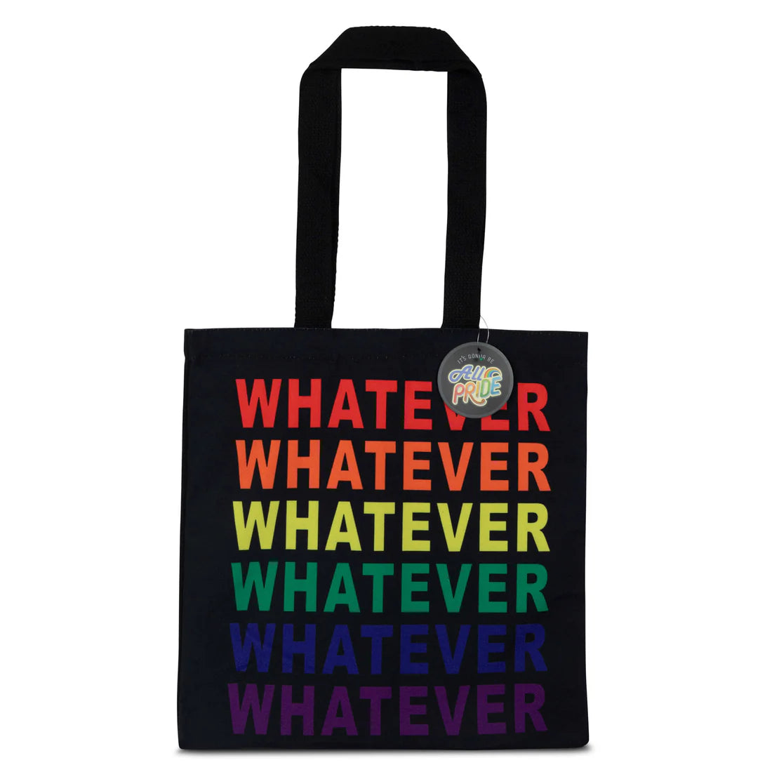 Robin Ruth Pride canvas bag Whatever rainbow design 37x42 cm cotton tote