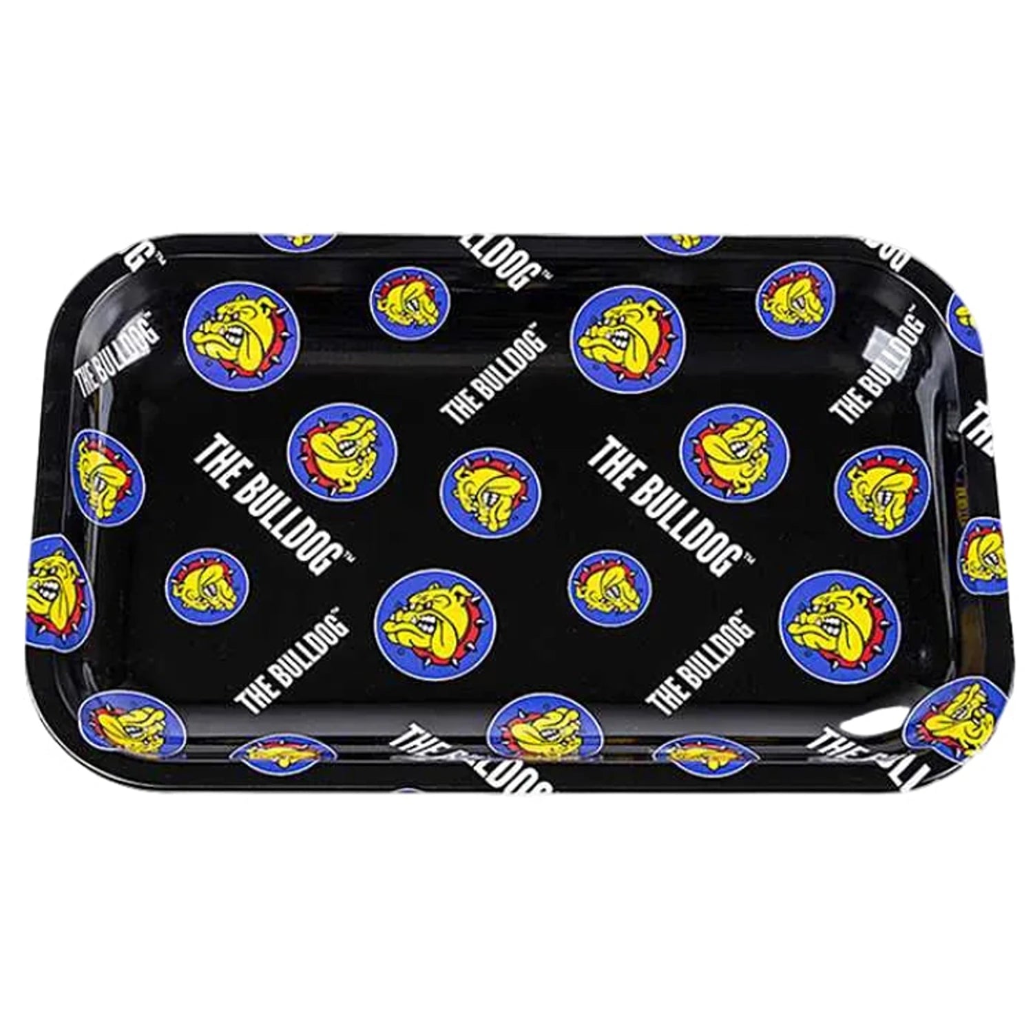 Large metal rolling tray from The Bulldog international design durable surface