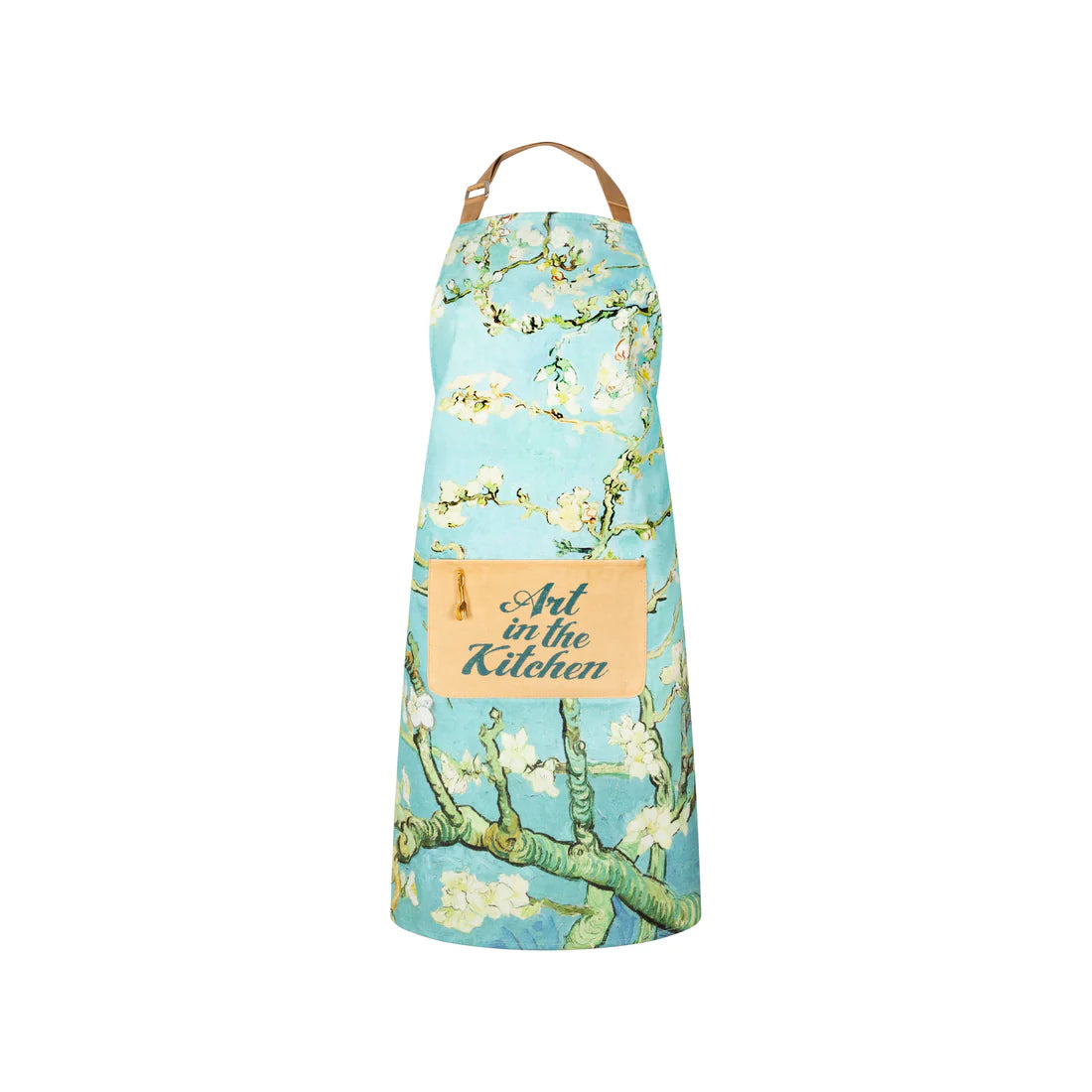Van Gogh Almond Blossom kitchen apron with floral design