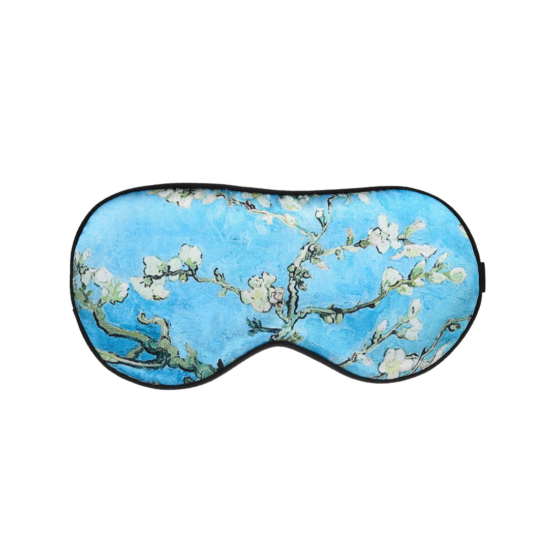 Van Gogh Almond Blossom sleep eye mask with floral blue design